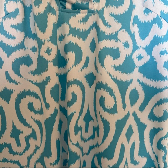 Gretchen Scott Palm Beach Resort Shift Dress Blue White Size Small - Picture 4 of 11